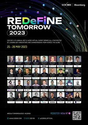SCB 10X Partners with Bloomberg for Fourth REDeFiNE Tomorrow Virtual REDeFiNE Tomorrow 2023 Speaker Lineup