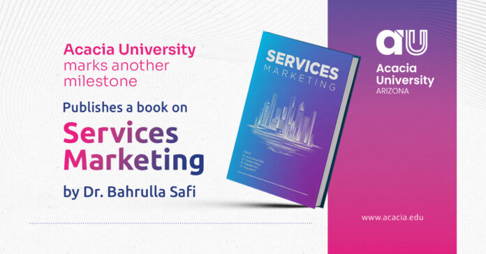 Acacia University has a new book release by Vice President