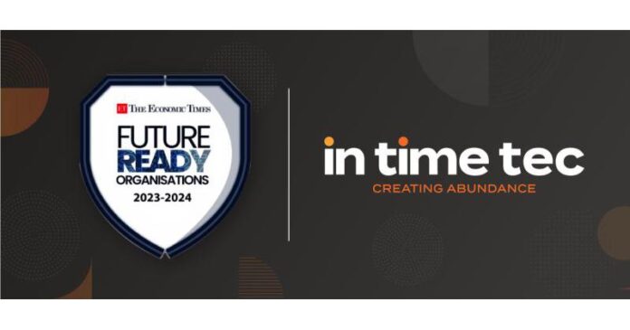 In Time Tec Receives The Economic Times' Future-Ready Organization Award 2023-2024
