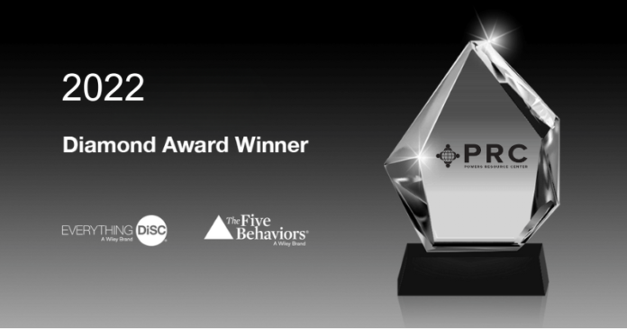 powers-resource-center-diamond.png PRC Receives Diamond Award from Wiley for its DiSC & 5B Partnership