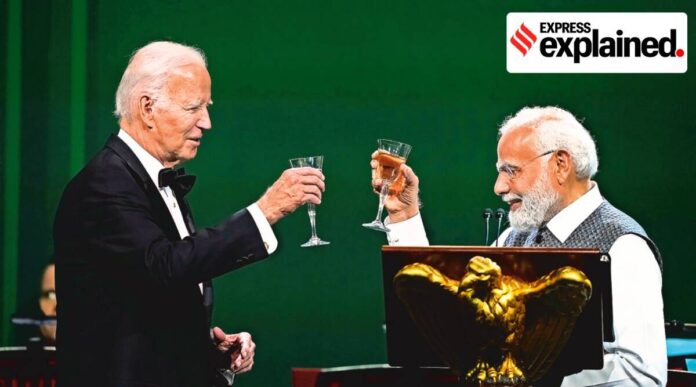 Narendra Modi, Joe Biden, Narendra Modi Joe Biden meet, Narendra Modi US visit, Narendra Modi white house, modi biden, india us ties, Indian Express, India news, current affairs
