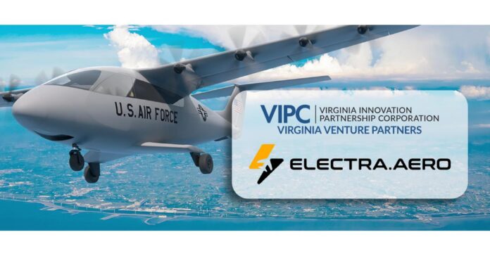 VIPC’s Virginia Venture Partners Invests in Electra to Provide Efficient and Sustainable Air Travel