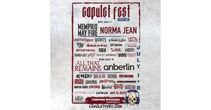 Capulet Fest 2023 with Memphis May Fire, All That Remains, Norma Jean, Anberlin And More