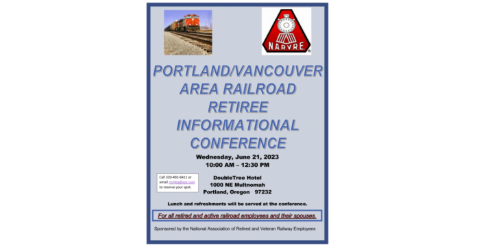 Railroad Retiree Informational Conference - Portland OR/Vancouver WA Area