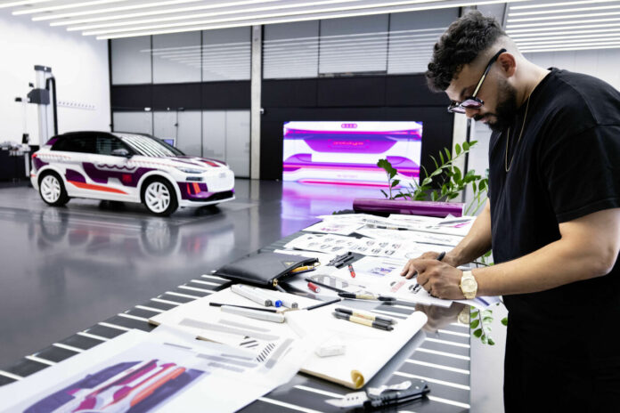 “Like a tailor-made suit”: What makes the decals for the Audi Q6 e-tron prototype unique