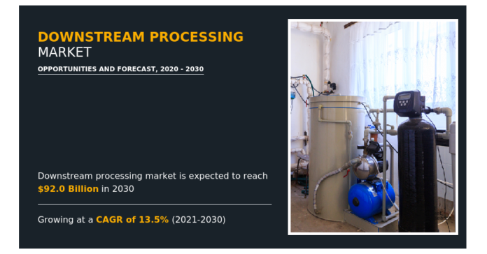 Downstream Processing Market to Witness Impressive Compound Annual Growth Rate 13.5% in the Forecast Period 2030
