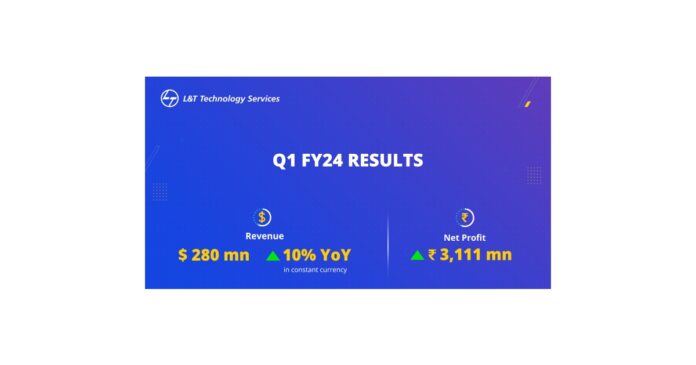 LT Technology Services Reports 15 Percent Growth in Q1FY24