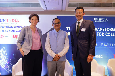 UKIBC_Technology_Transformation.jpg Prof. Ajay Kumar Sood, Principal Scientific Adviser to the Government of India with Richard McCallum, UKIBC Group CEO, and Christina Scott CMG, Minister and British Deputy High Commissioner to India, at the UKIBC’s Technology Transformation Conference in New Delhi