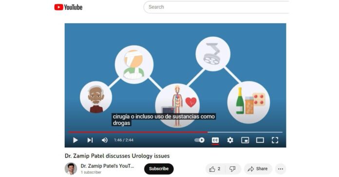 Urologist Dr. Zamip Patel publishes educational videos on surgical solutions for ED on his andrology YouTube Channel
