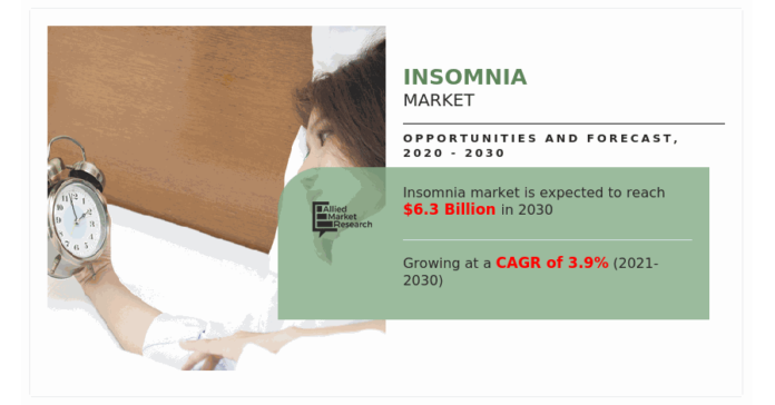 What Factors Will Drive the Insomnia Market to Reach $6.3 billion by 2030?