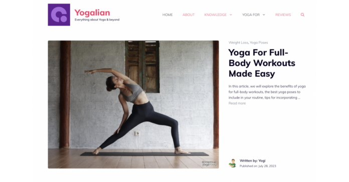 Yogalian Launches as the Go-To Resource for Yoga Enthusiasts Seeking Back Pain Relief, Weight Loss, and Better Sleep