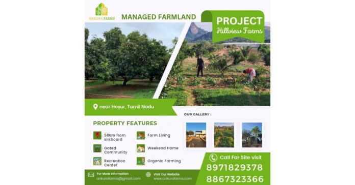 Ankura Farms, a leading developer in managed farmplots is delighted to announce the launch of its Hillview Farm project