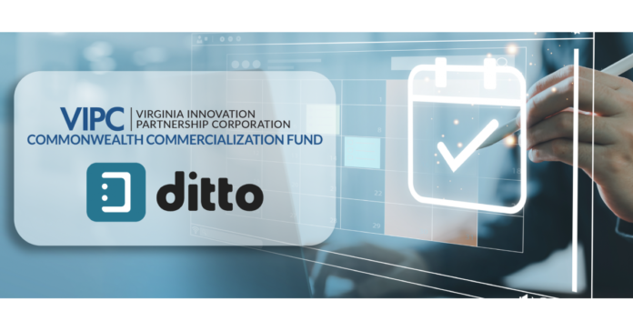 VIPC Awards Commonwealth Commercialization Fund Grant to Ditto Tech, LLC