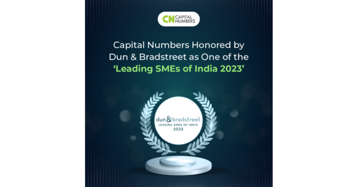 Capital Numbers Honored by Dun & Bradstreet as One of the ‘Leading SMEs of India 2023’