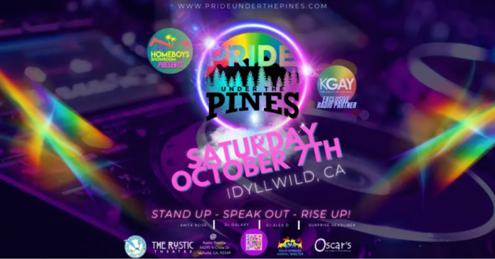 Pride Under the Pines announces headliners for October, 7 2023 Pride Festival.