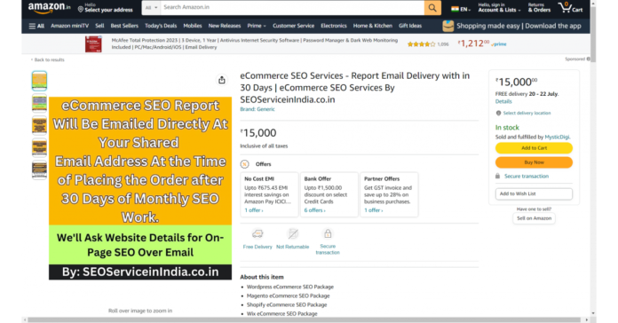 Became World's First Digital Marketing Company to Offer Services on Amazon India