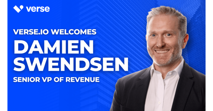 Verse.io Welcomes Damien Swendsen as New SVP of Revenue