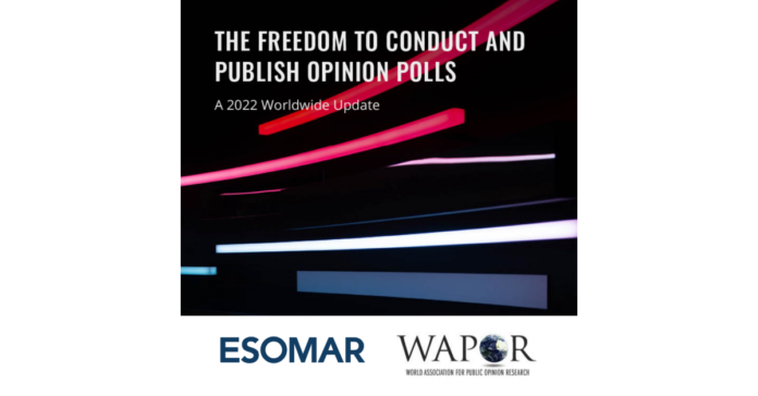 ESOMAR and WAPOR release latest study on the Freedom to Conduct and Publish Opinion Polls