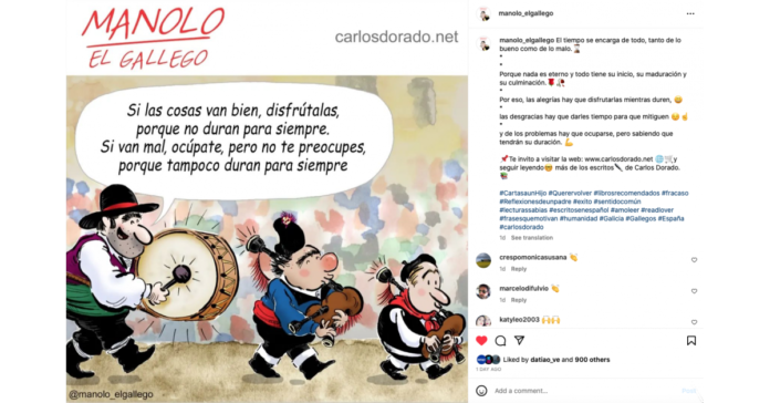 Manolo El Gallego nos invita a contemplar el fluir del tiempo