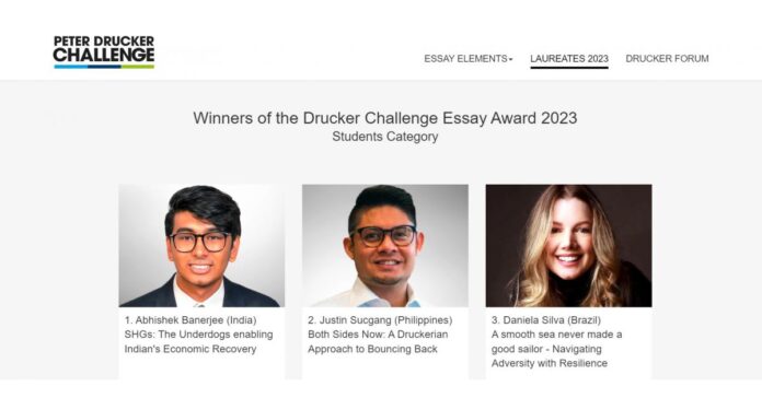 winners-of-the-students-categor.jpeg Peter Drucker Challenge 2023 Essay Contest Winners Announced
