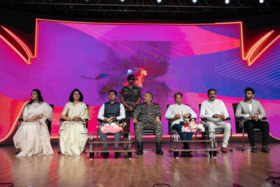 SSVM Transforming India Conclave 2023 Ignites Hope and Inspiration for (L to R): Ms. Srisha Mohandoss, Co-Founder of Ruh Early Years and Director of Education, SSVM Institutions, Dr. Manimekalai Mohan, Founder & Managing trustee of SSVM Institutions, District Collector Kranthi Kumar Pati IAS, Lieutenant General Ajai Kumar Singh AVSM, YSM, SM, VSM, Mr. Sonam Wangchuk - Engineer and education reformist, Mr. Mohandoss, Trustee, SSVM Institutions, Mr. Nitin, Director Of Infrastructure - SSVM Institutions