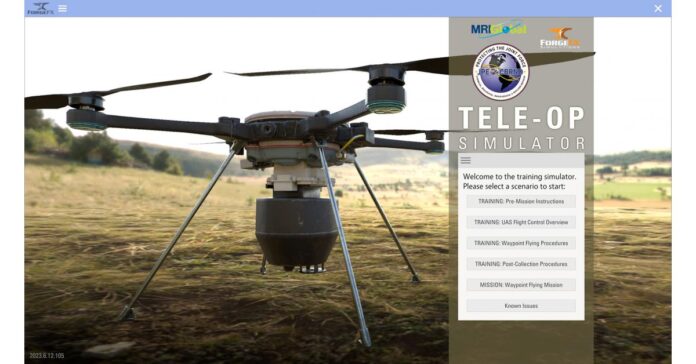 Unmanned Aircraft System (UAS) Training Simulator Delivered to JPEO-CBRND by ForgeFX Simulations and MRIGlobal