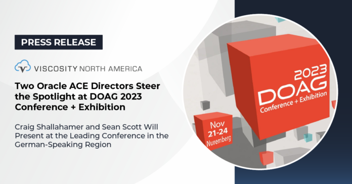 Two Oracle ACE Directors Steer the Spotlight at DOAG 2023 Conference + Exhibition