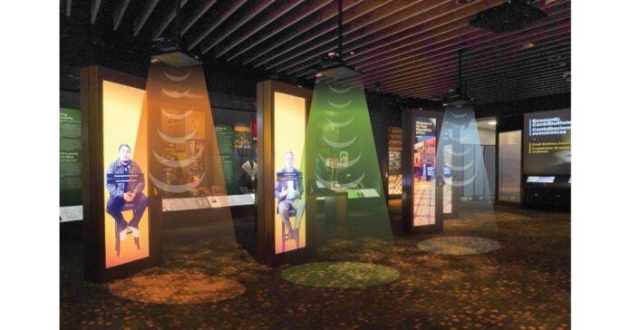 molina-gallery-sound-beams.jpeg Holosonics Audio Technology Elevates the Latino Gallery at Smithsonian’s National Museum of American History