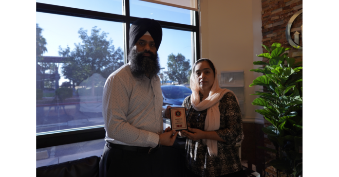 Satpreet Singh Honored for Exceptional Leadership by National Society of Leadership and Success