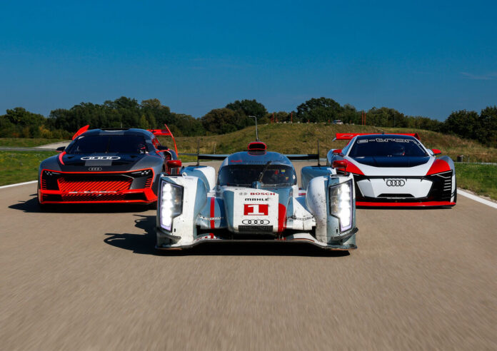 Audi Sport’s ultimate meeting of electrified prototypes: “e-tron on track”