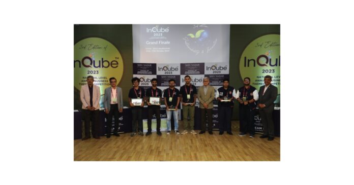 InQube 2023 A NationalLevel Business Competition Concludes at Shiv Nadar University Delhi NCR