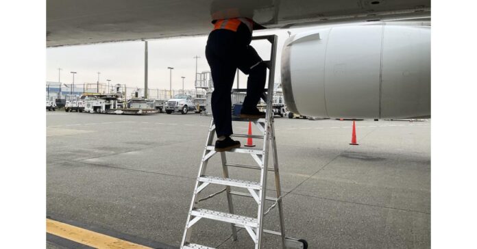 Metallic Ladder introduces specialized AeroLadder for aircraft maintenance