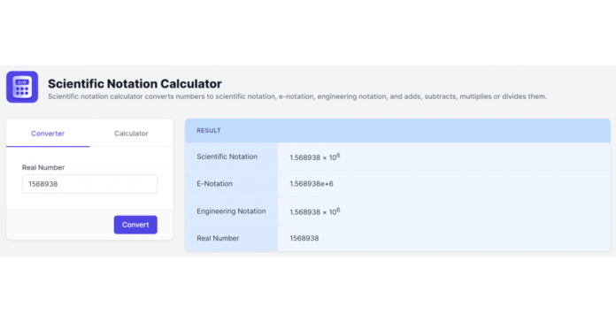 Scientific Notation Calculator Introduced on Calculator.io for Precise Conversions