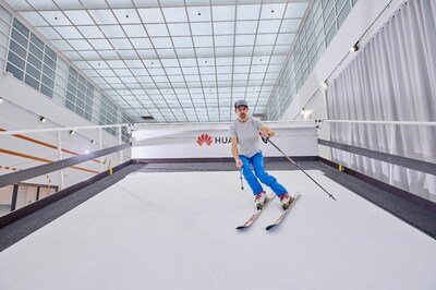 Huawei's new Health Lab in Finland is Advancing Global Efforts in Health & Fitness Research Ski simulator in Huawei’s new Health Lab in Finland