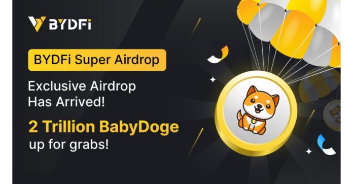 BYDFi Initiates Token Airdrop Surpassing 2 Trillion Tokens Amid Bitcoin's Market Momentum