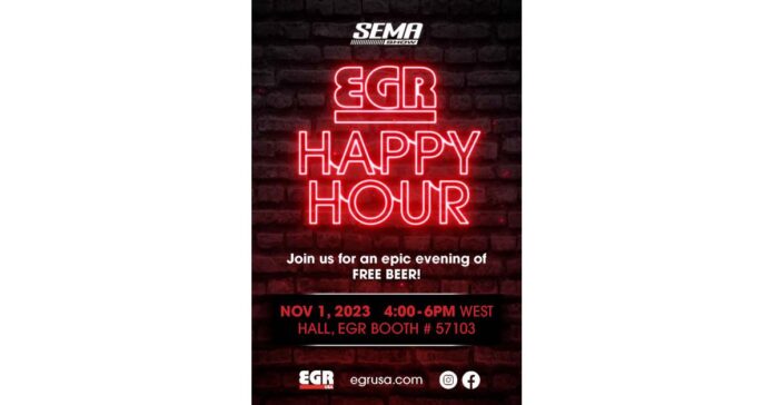 EGR USA Happy Hour Event Unveiled at the SEMA Show 2023