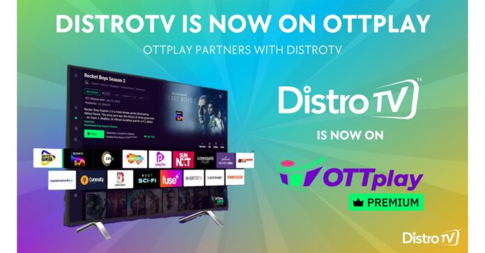 OTTplay And DistroTV Announce Partnership To Stream 180 Free Live Channels In India