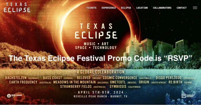 Texas Eclipse Festival Promo Code