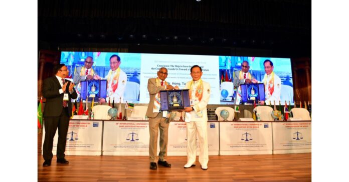 Bell of Peace Rings at International Conference of Chief Justices of the World in India