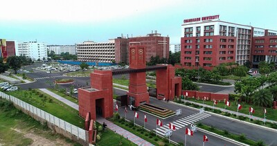 Chandigarh University ranks 1st amongst the Indian Private Universities in Campus of Chandigarh University at Mohali