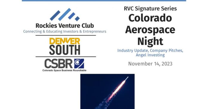 Colorado Aerospace Night to Soar at Wings Over the Rockies Exploration of Flight on November 14th, 2023