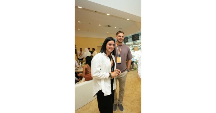 Tennis star Ons Jabeur attends Formula 1 Etihad Airways Abu Dhabi Grand Prix 2023's qualification day