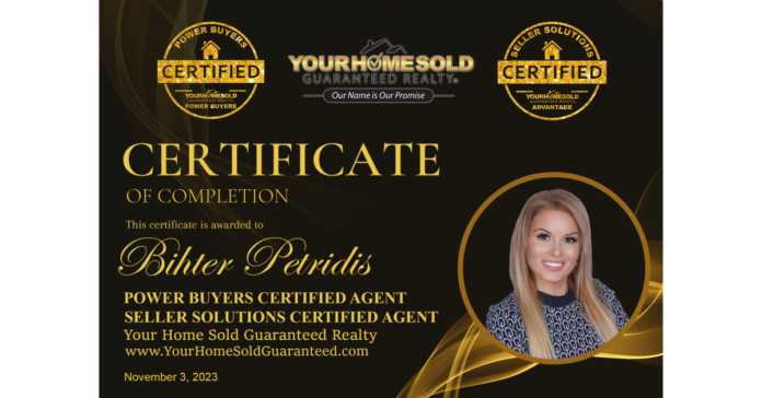 Bihter Petridis Earns YHSGR Power Buyer & YHSGR Advantage Sellers Certifications