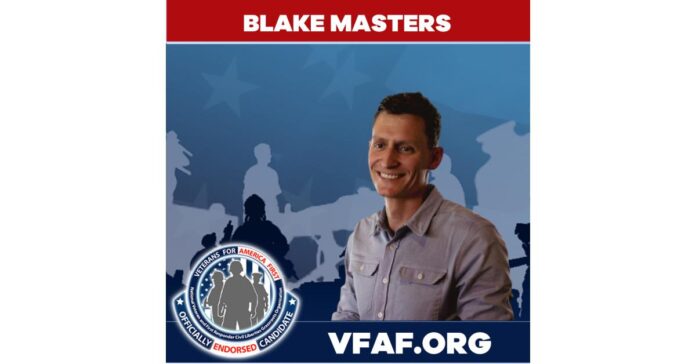 Blake Masters (AZ08) endorsed by VFAF Veterans for Trump