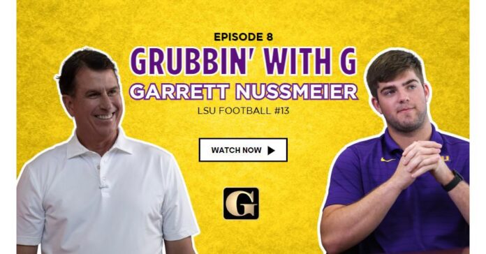 Garrett Nussmeier's Life and Football Journey Unveiled in Gordon McKernan's "Grubbin' with G" Podcast