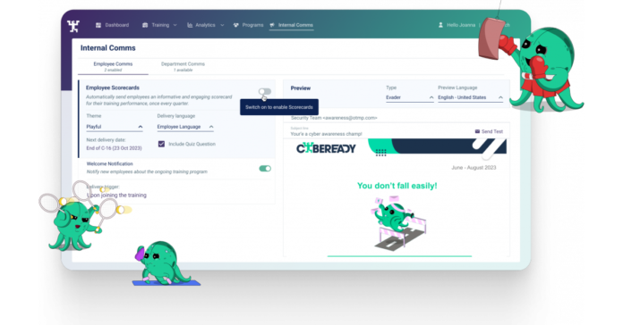 CybeReady Launches Internal Comms as part of its Proactive Security Awareness Training Suite