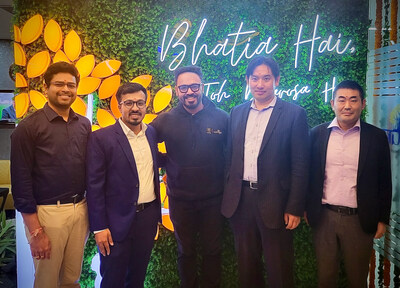 Dr. Bhatia Medical Coaching Institute (DBMCI) Forges Strategic Partnership with Japan's M3, Inc. to Elevate Medical PG Preparation in India (L-R) Dr Dharmik Dipansh, Mr Vineet Bagri, Dr Nachiket Bhatia, Mr Kazutaka Kanairo, Mr Shuichi Sakamoto