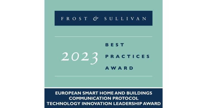 KNX Awarded Frost & Sullivan's 2023 Global Technology Innovation Leadership Award for Its Superior and Disruptive Smart Home and Building Technology