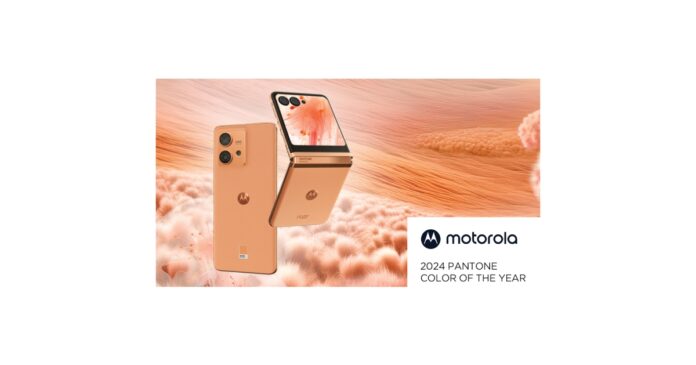 Motorola Is the First Smartphone Brand to Introduce PANTONE Colour of the Year 2024 Peach Fuzz in a Special Edition of edge 40 neo razr 40 ultra