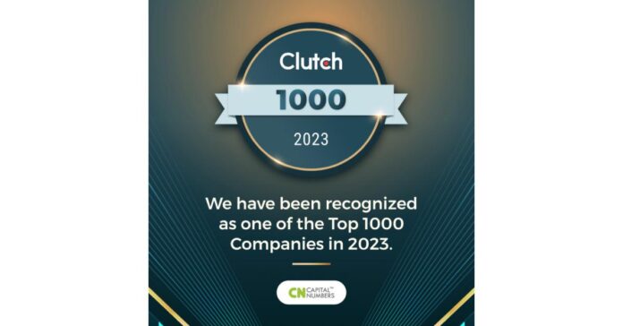 Capital Numbers Featured as a Top B2B Company in the Clutch 1000 List for 2023 Capital Numbers Featured as a Top B2B Company in the Clutch 1000 List for 2023